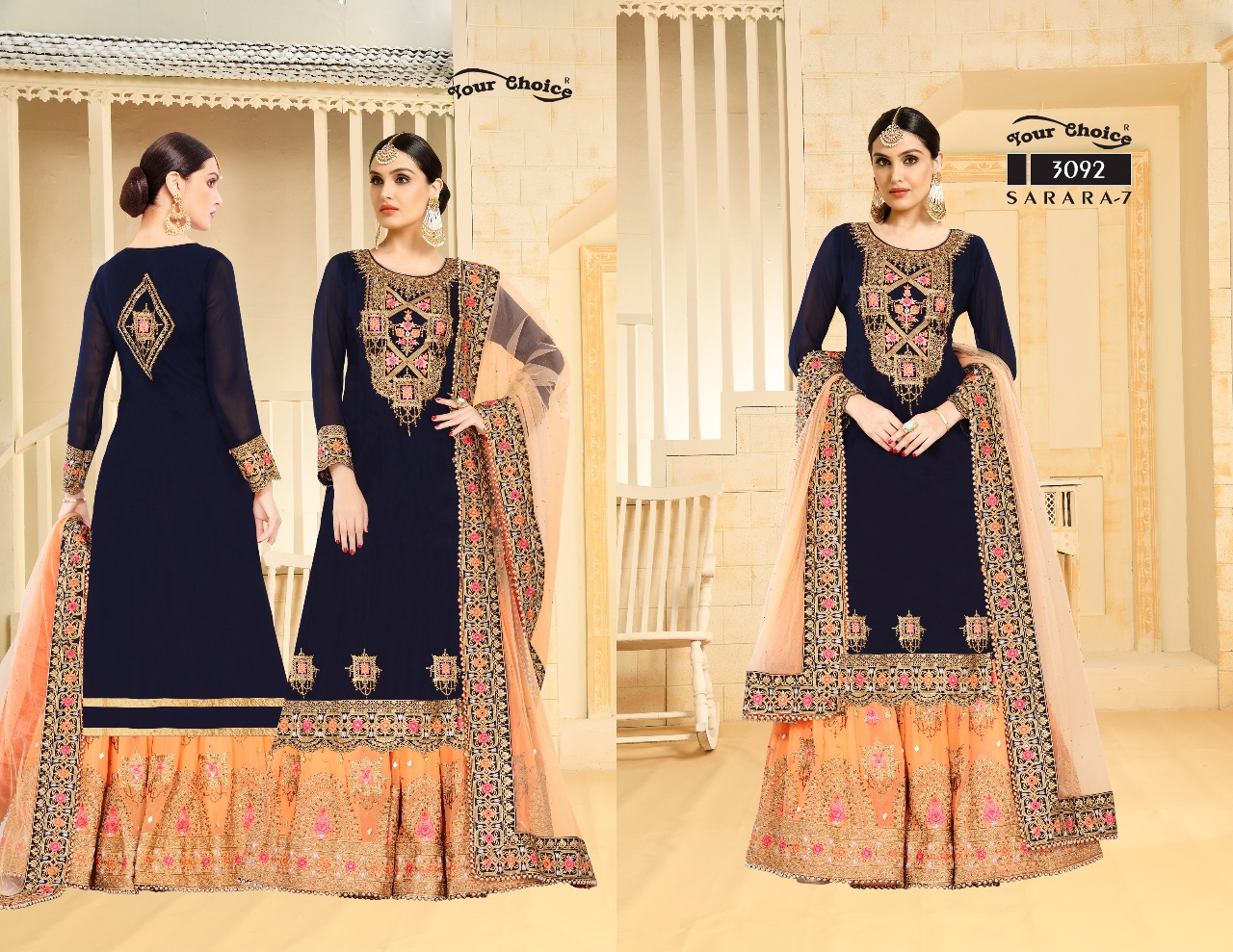 Sarara Vol-7 Your Choice Heavy Embroidery Salwar Kameez Sarara Vol-7 Your Choice Heavy Embroidery Salwar Kameez